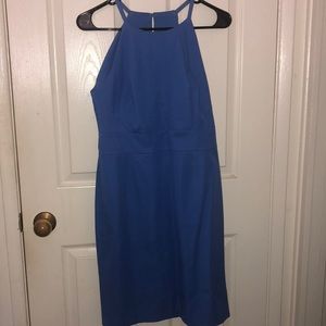 periwinkle blue dress from Banana Republic.